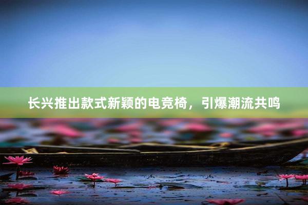 长兴推出款式新颖的电竞椅，引爆潮流共鸣